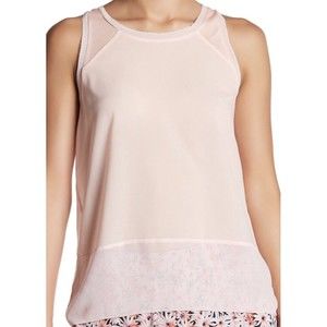 New French Connection Tank Top Blouse Blush Pink Xs 58.00